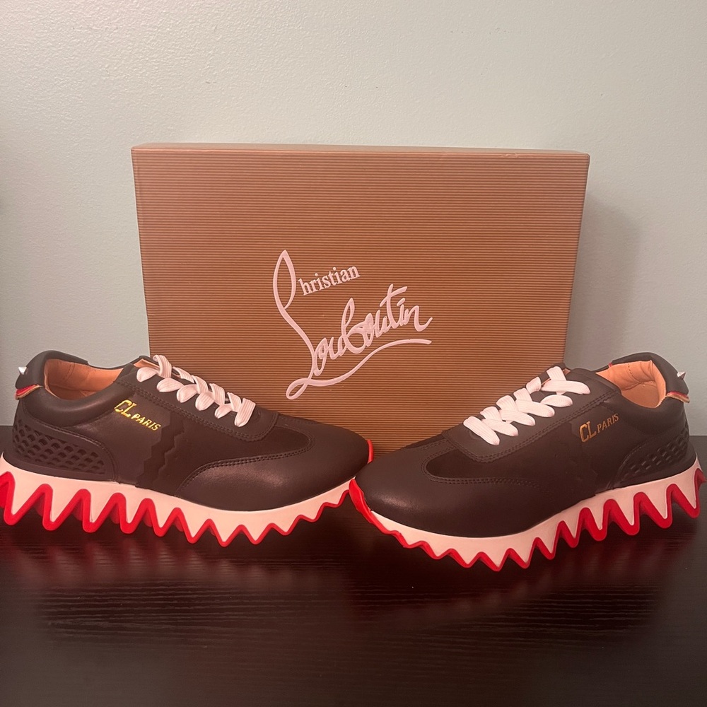 Designer Black and Red Sneakers